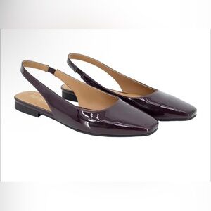 Kensie Women's Dark Burgundy Slingback Flats